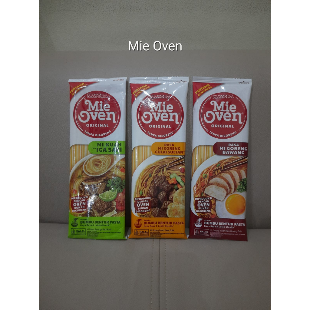 mie instant mi OVEN goreng bawang kuah iga sapi gulai sultan mayora