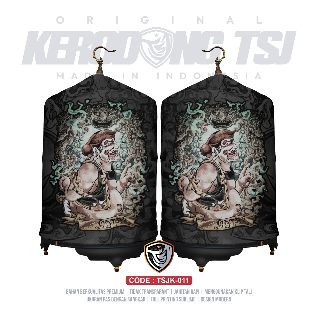 Kerodong Murai Semar No 2 Full Printing Kerodong TSJ