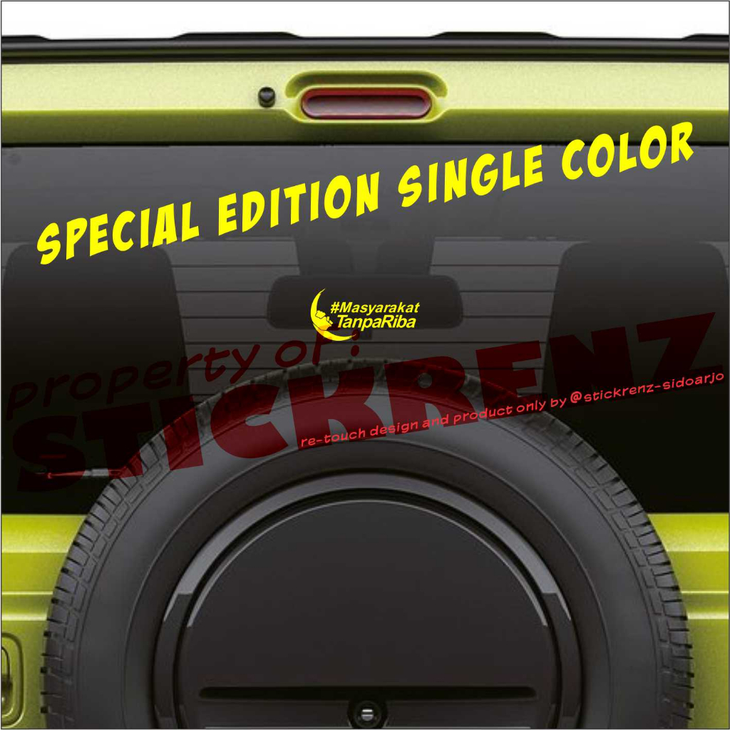 Cutting Sticker Islami, Stiker Masyarakat Tanpa Riba 01SC