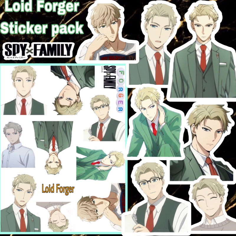 STIKER Anime LOID FORGER SPY X FAMILY Glossy Anti Air ( Sudah Cutting ) Sticker Anime Loid Forger Sp