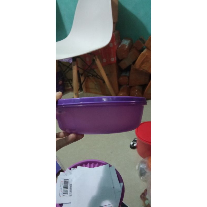 tupperware bowl 1liter ungu