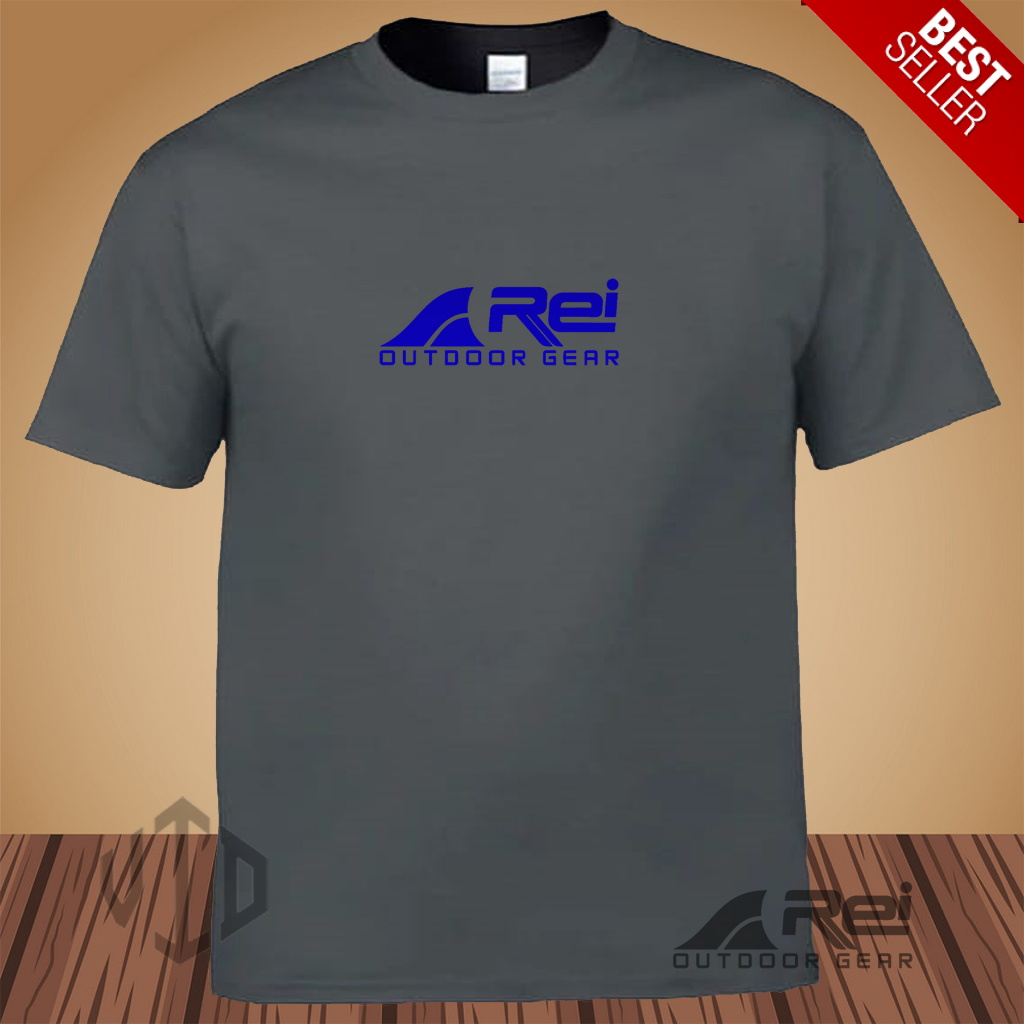 Kaos Keren Lengan Pendek LOGO REI MOTIF BIRU Distro Premium / Kaos Murah / Kaos Ukuran Jumbo/Pria da