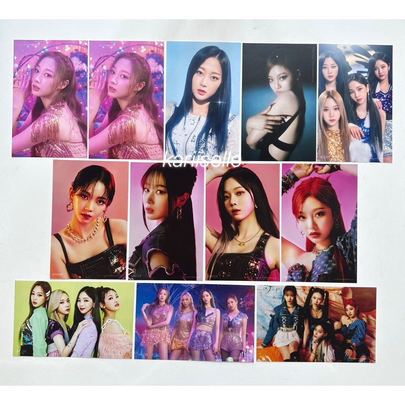 AESPA KARINA GISELLE WINTER NINGNING GROUP 4x6 PHOTO postcard pc photocard black mamba bm forever sa