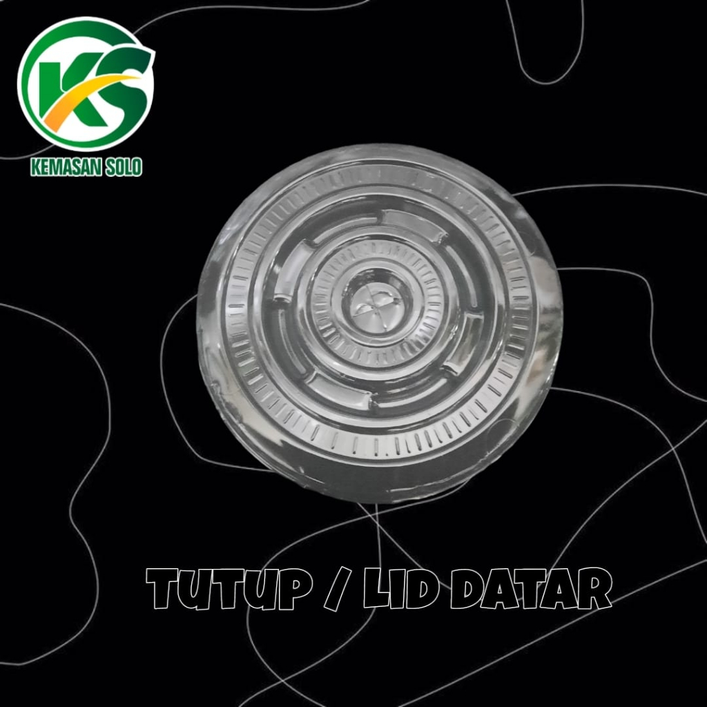 Lid / Tutup datar cup plastik TIP TOP