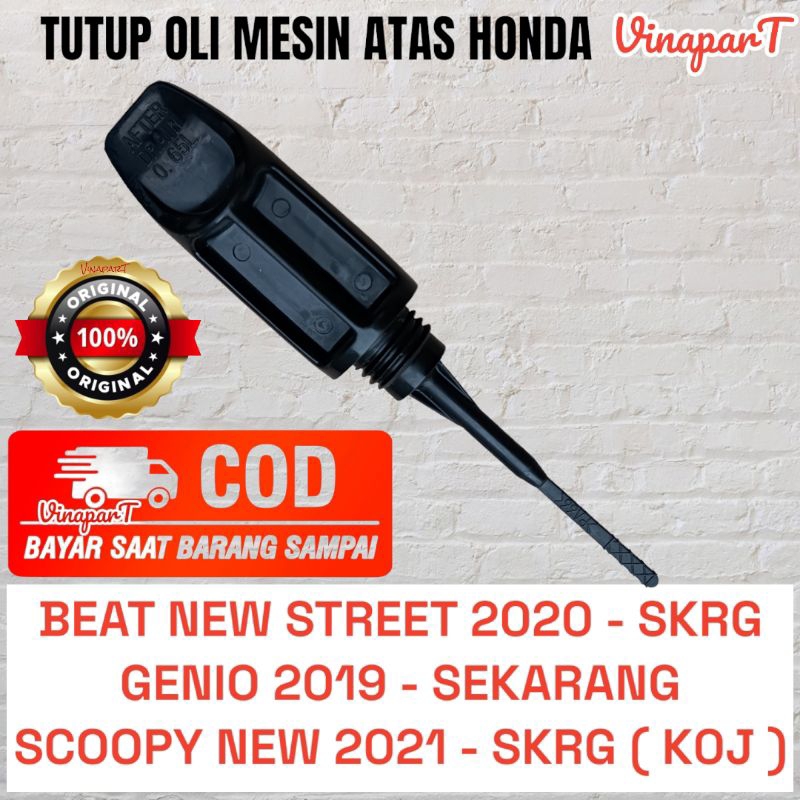 tutup oli mesin colokan oli beat new street 2020 genio scoopy new 2021 K0J