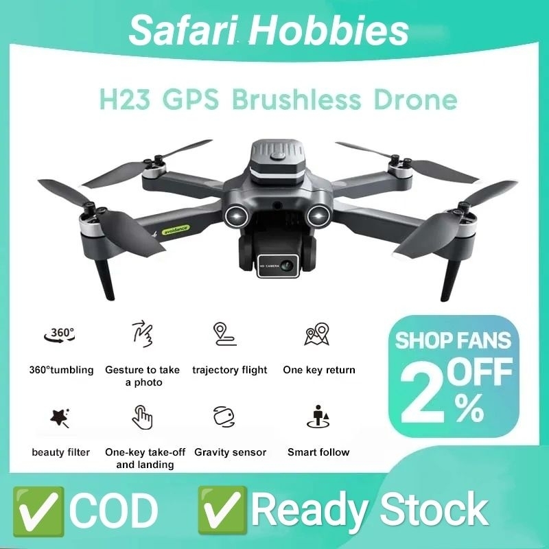Drone GPS H23 Brushless Motor Camera 6K