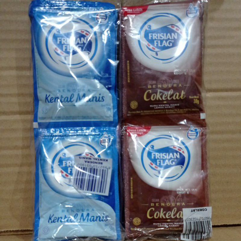 

Susu Bendera Renteng - Frisian Flag Kental Manis - Cokelat