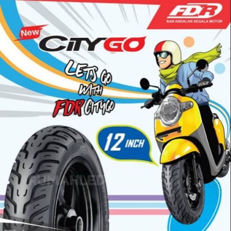 Ban Tubeless Scoopy  & Freego FDR CITYGO ring 12