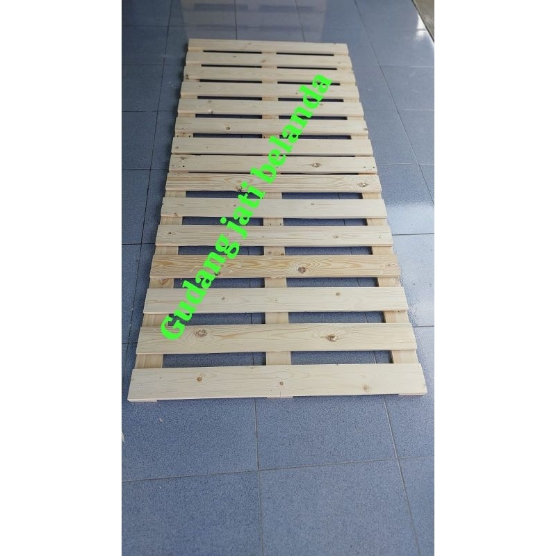 palet kayu jati belanda tatakan dipan kasur..