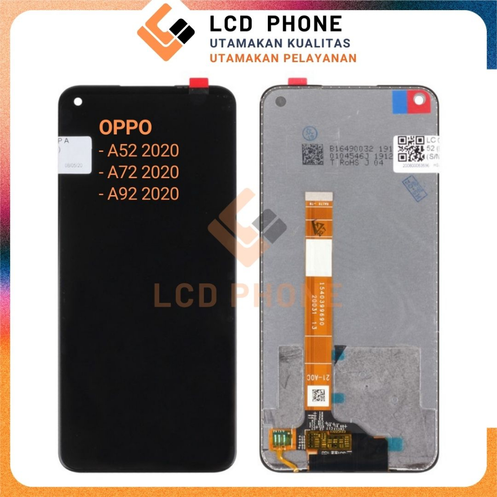 LCD Touchscreen Oppo A92, Oppo A72, Oppo A52 ORI FULLSET
