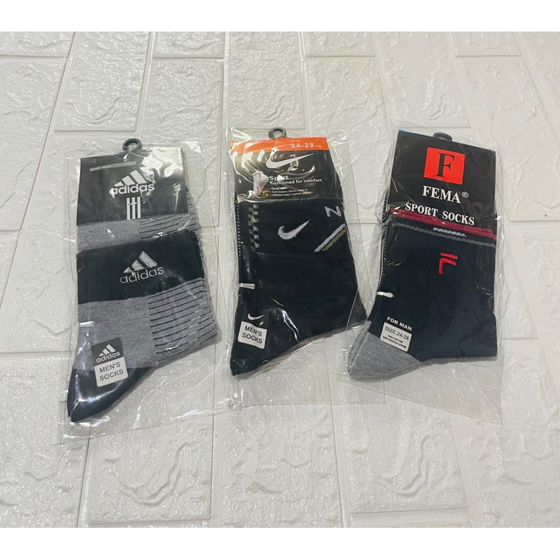 Kaos Kaki Olahraga Pria Pendek Bordir / Kaos Kaki PREMIUM QUALITY