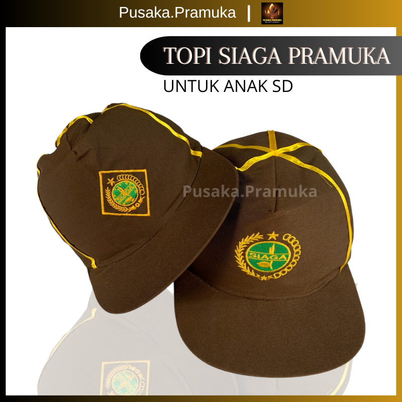 Topi Siaga Putra Putri Pramuka PREMIUM / Topi Siaga Pramuka Untuk Anak SD