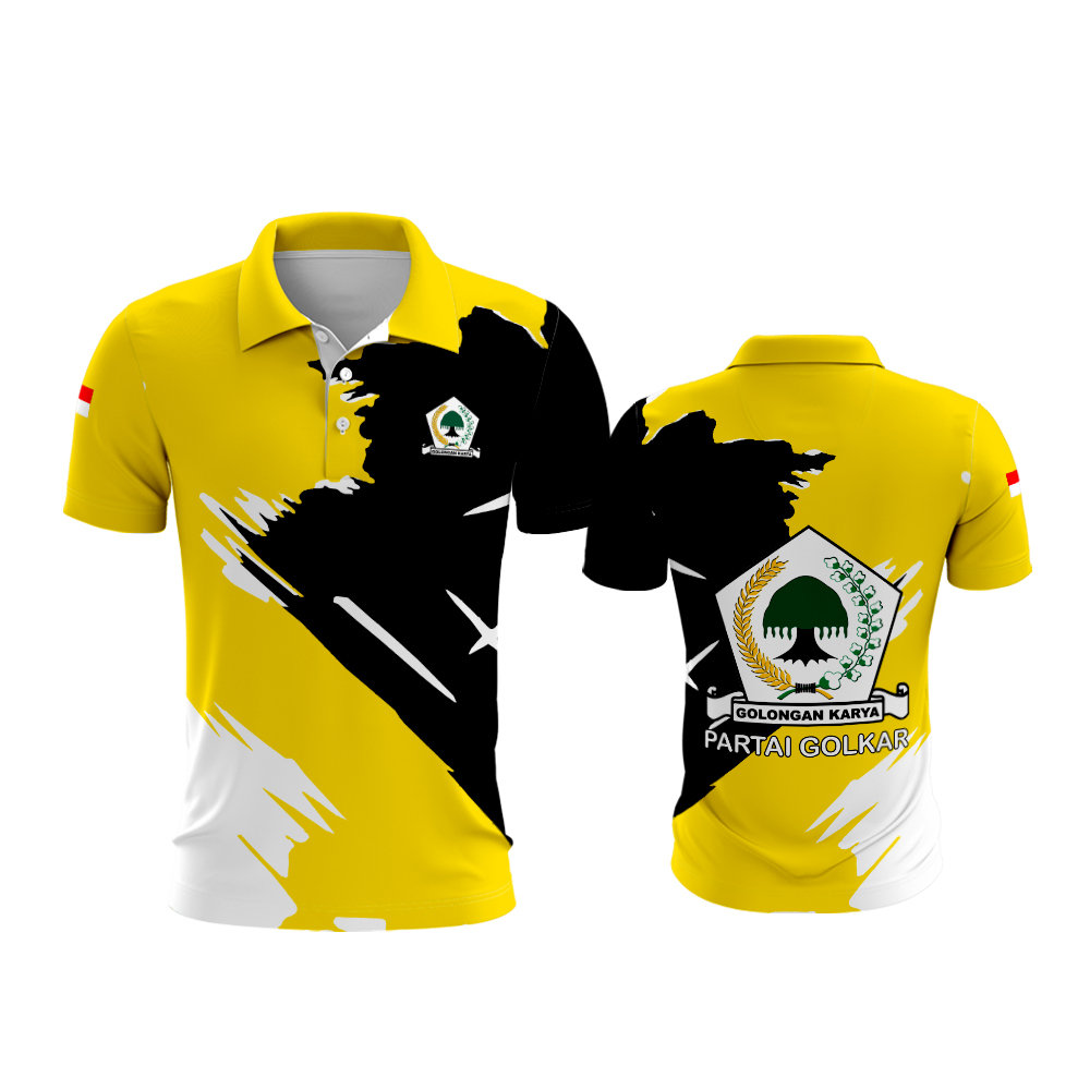 Jual Baju Kemeja Seragan Kaos Polo Partai Golkar Pemilu 2024 Pemilihan Umum
