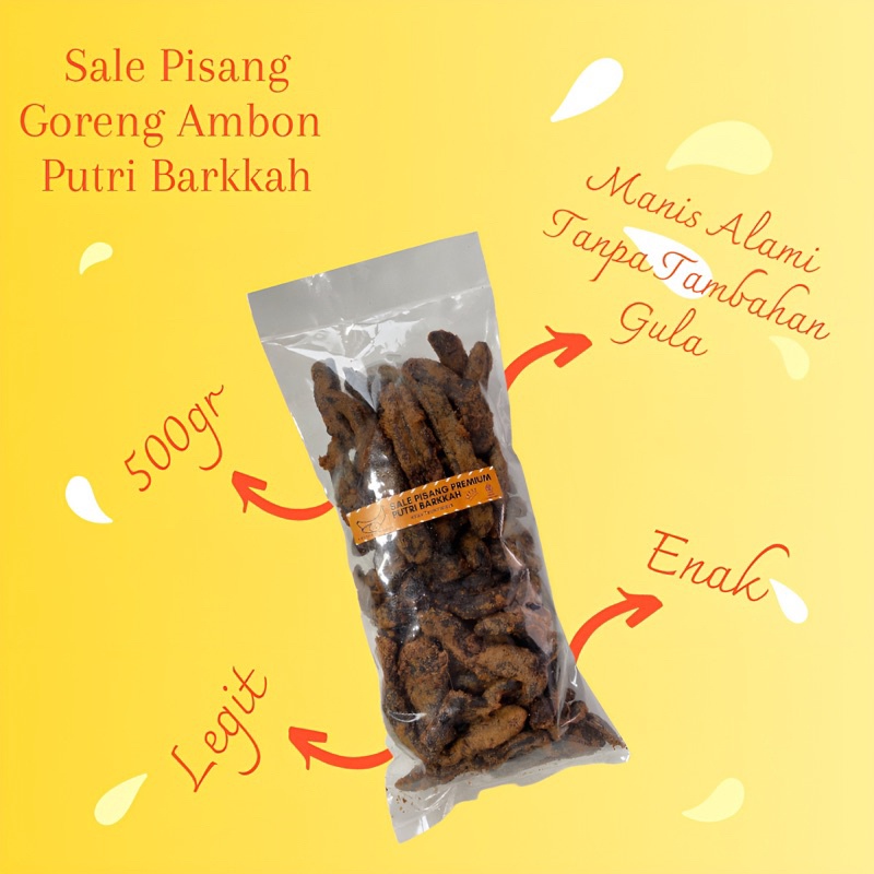 

500 gr- SALE GORENG PISANG AMBON PUTRI BARKKAH