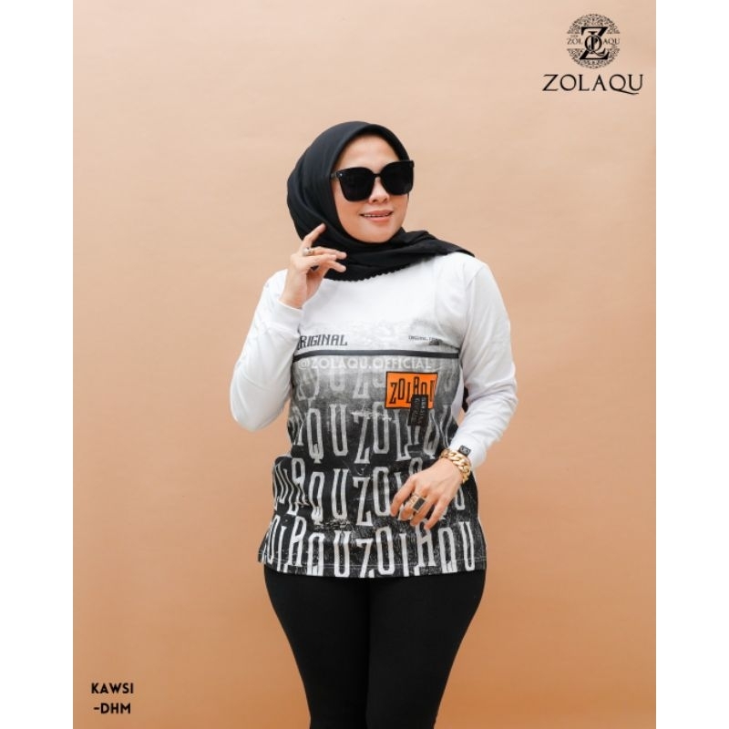 kaos wanita zolaqu size M L XL
