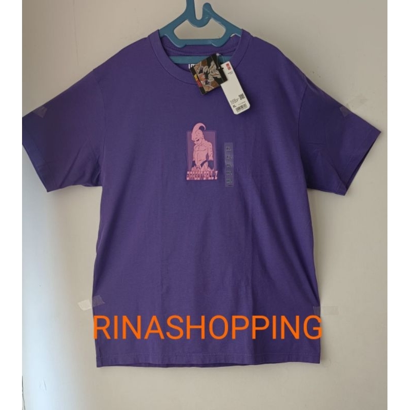 Baju Kaos Pria Grafis Dragon Ball Lengan Pendek Purple