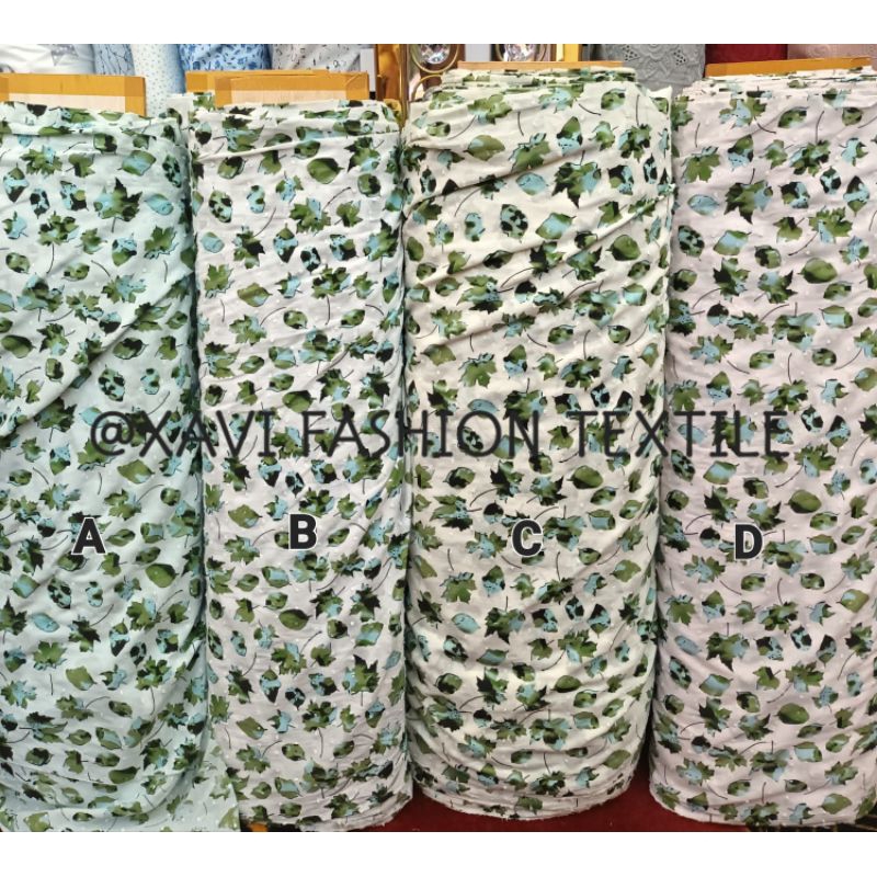 Kain Katun  Paris Premium Rubia Motif || Harga Per Setengah Meter(50 cm)