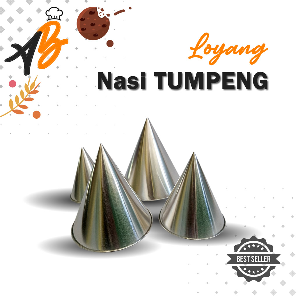 Cetakan Nasi Tumpeng Mini Ukuran Diameter 8 10 12 14 cm
