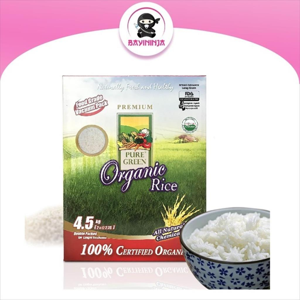 

PURE GREEN Beras Organik Beras White LongGrain 4.5 kg