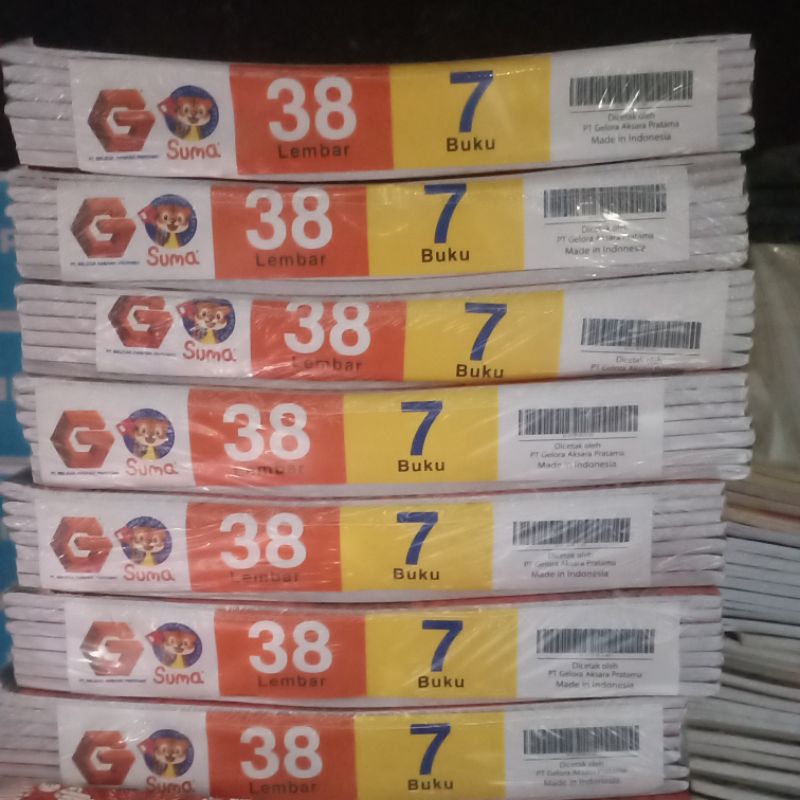 

buku campus 38 lembarb1 pack isi 7 buku