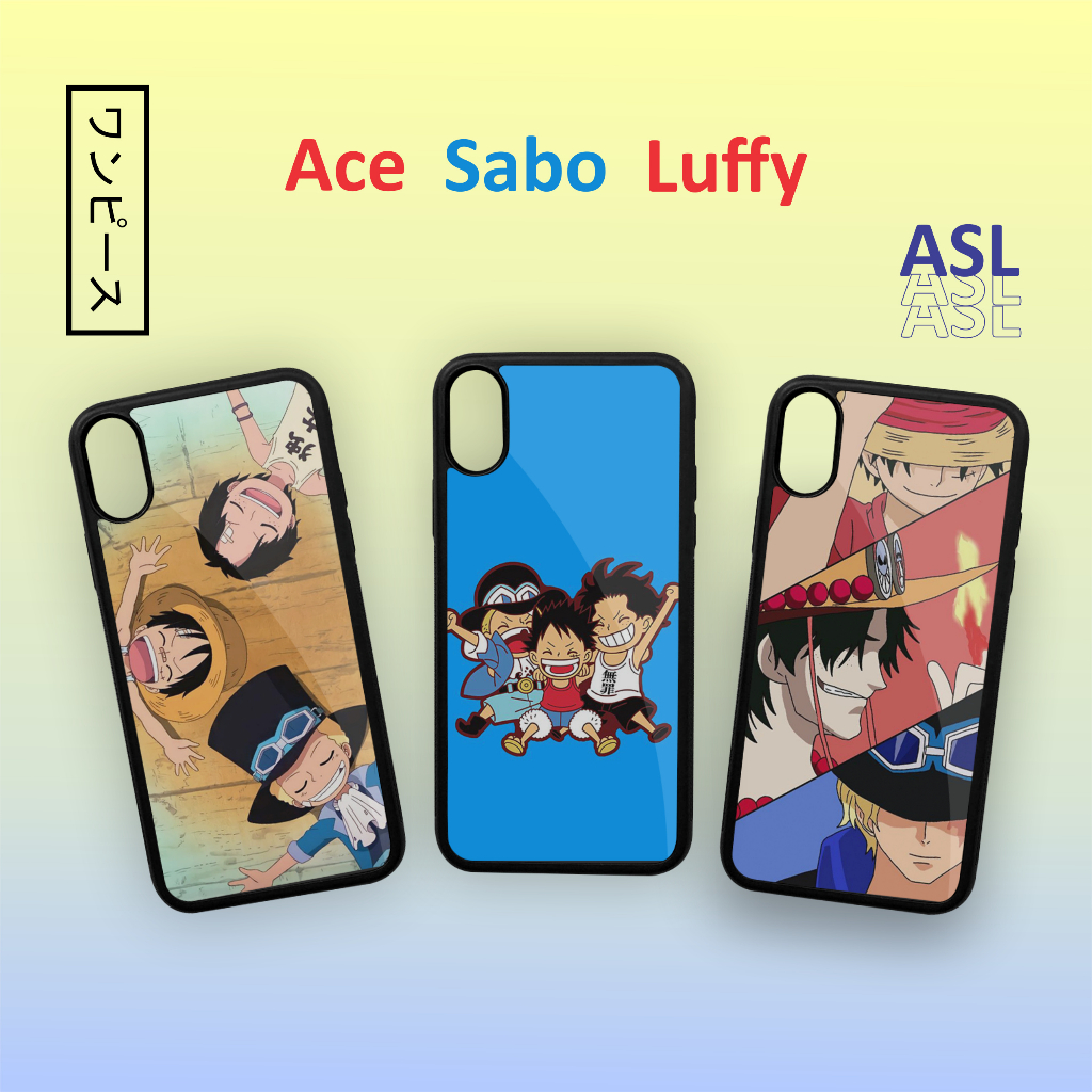 Custom Case Premium Ace Sabo Luffy ASL One Piece
