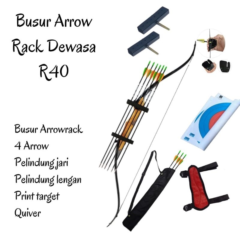 Fullset Busur Panah Panahan Huntingbow Dewasa Pemula