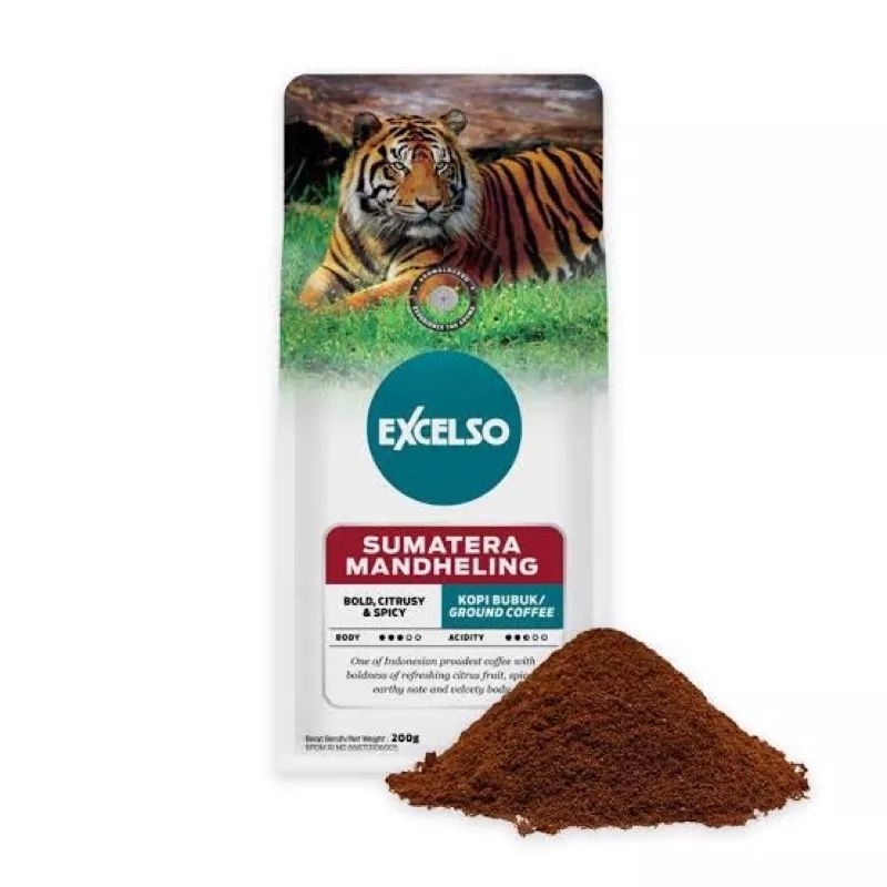 

Excelso Sumatera Mandheling Kopi Bubuk / Ground Coffee 200gr (FREE Hadiah)