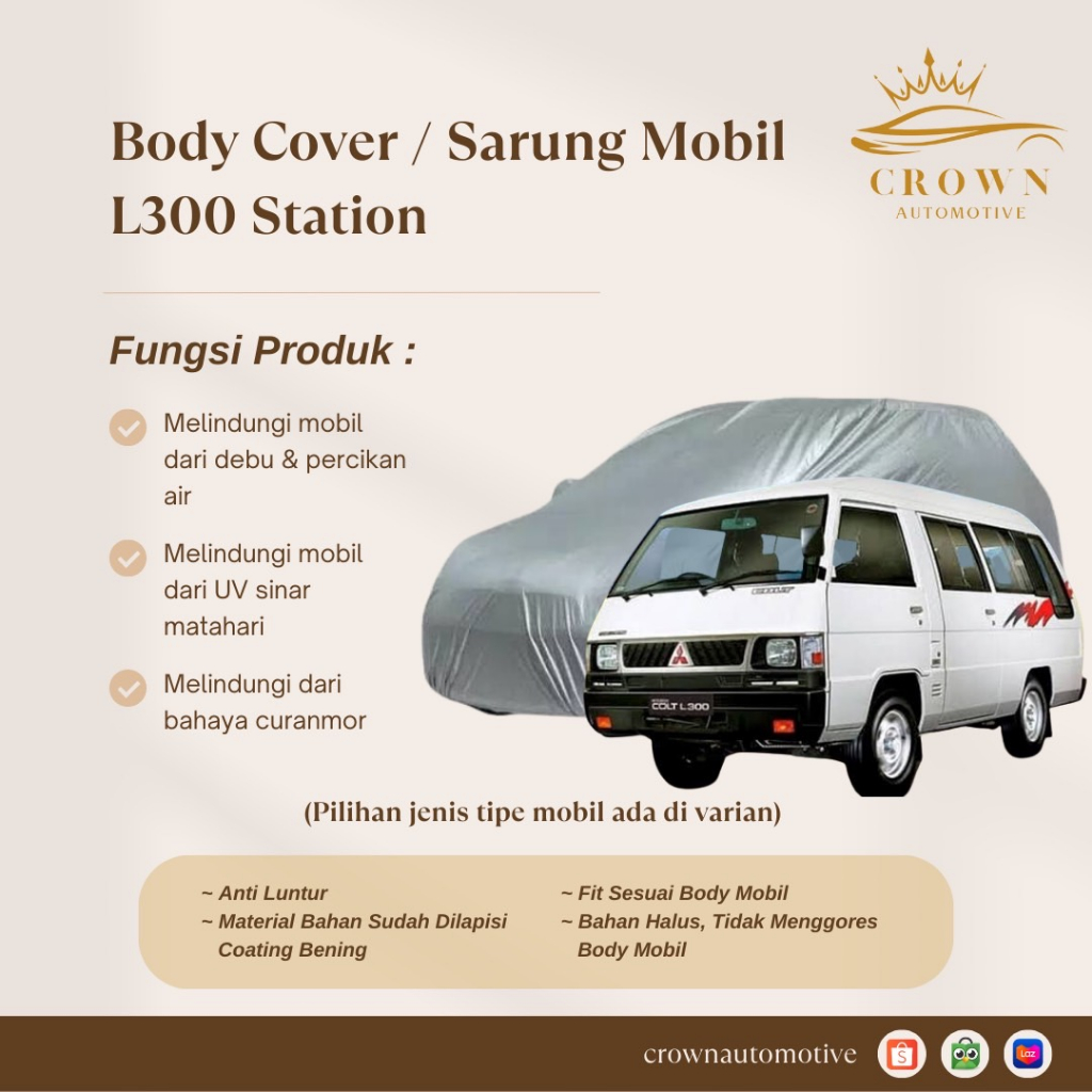 Body Cover Mobil L300 Station / L300 Minibus