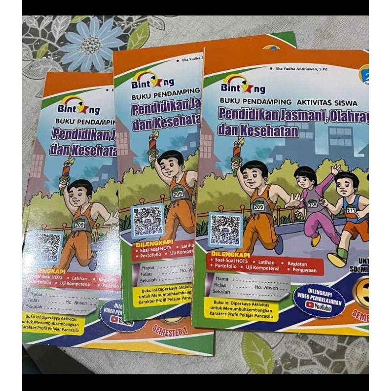 PJOK PENERBIT BINTANG KELAS 3 SEMESTER 1  / BUKU PENDAMPING AKTIVITAS SISWA PENDIDIKAN JASMANI OLAHR