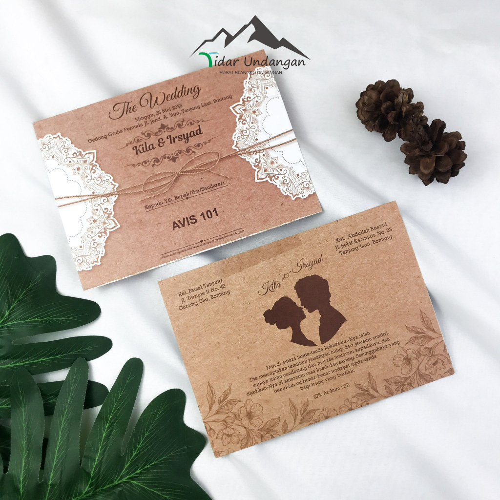 Blangko Undangan Pernikahan Avis 101 Terlaris