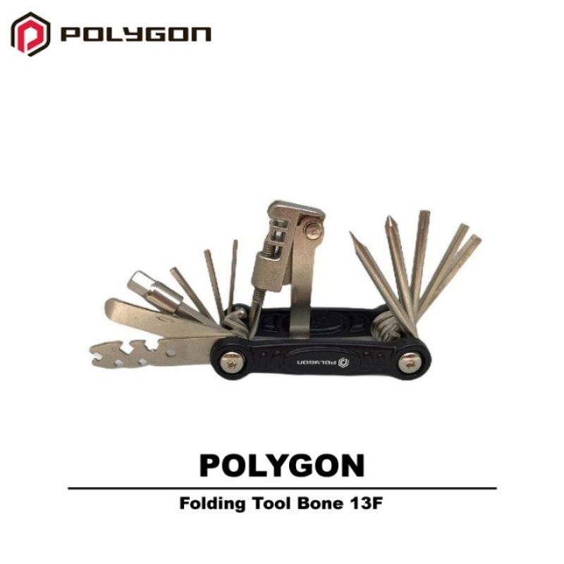 kunci L set lipat toolkit polygon toolset alat kunci sepeda set berkualitas 13 fungsi