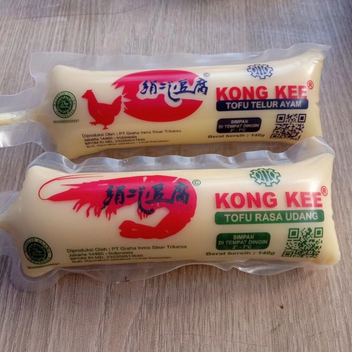 

Tofu Tahu Jepang Telur Ayam & Udang / Tahu Sutra Kong Kee 140gr / Halal
