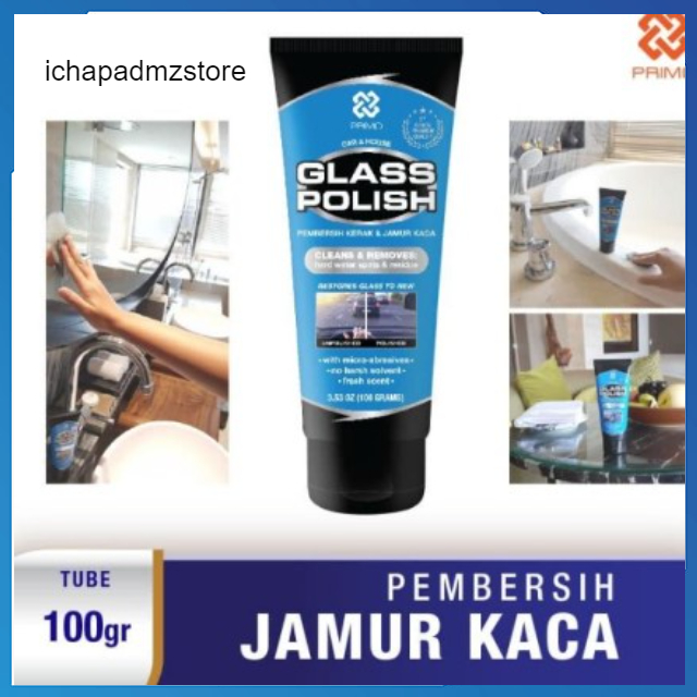 PRIMO GLASS POLISH Pembersih Jamur Kaca Mobil 100 Gr Terlaris