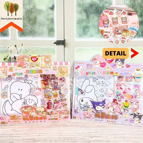 

Sticker Set dan Kertas Gambar WZ-DTT Scrapbook Journaling Lucu Termurah Fancy Best Gift Present For Birthday Event Souvenir Alat Tulis Kantor Sekolah Ready COD