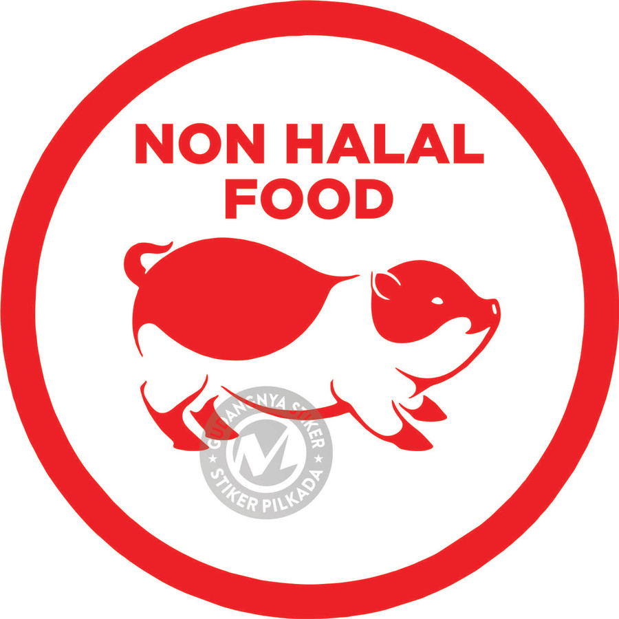 

STIKER VINYL NON HALAL FOOD BESAR