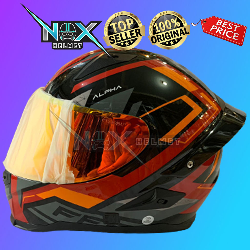 Helm SNAIL FF S1 Motif Alpha Fullface (ongkir 2kg)