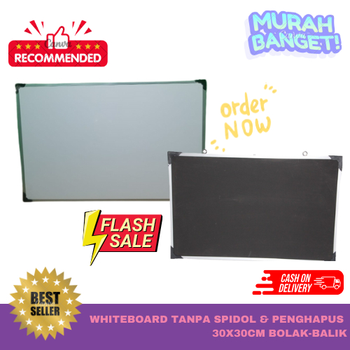 

PAPAN TULIS UK 30X30 BOLAKBALIK TANPA SPIDOL DAN PENGHAPUS MURAH