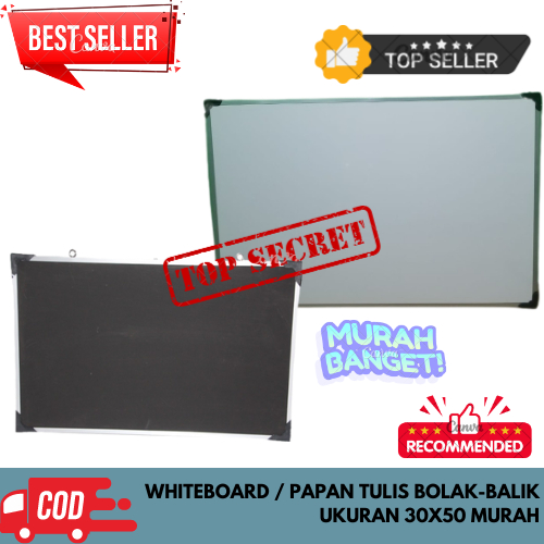 

TANPA SPIDOL & PENGHAPUS PAPAN TULIS/WHITEBOARD 30X50