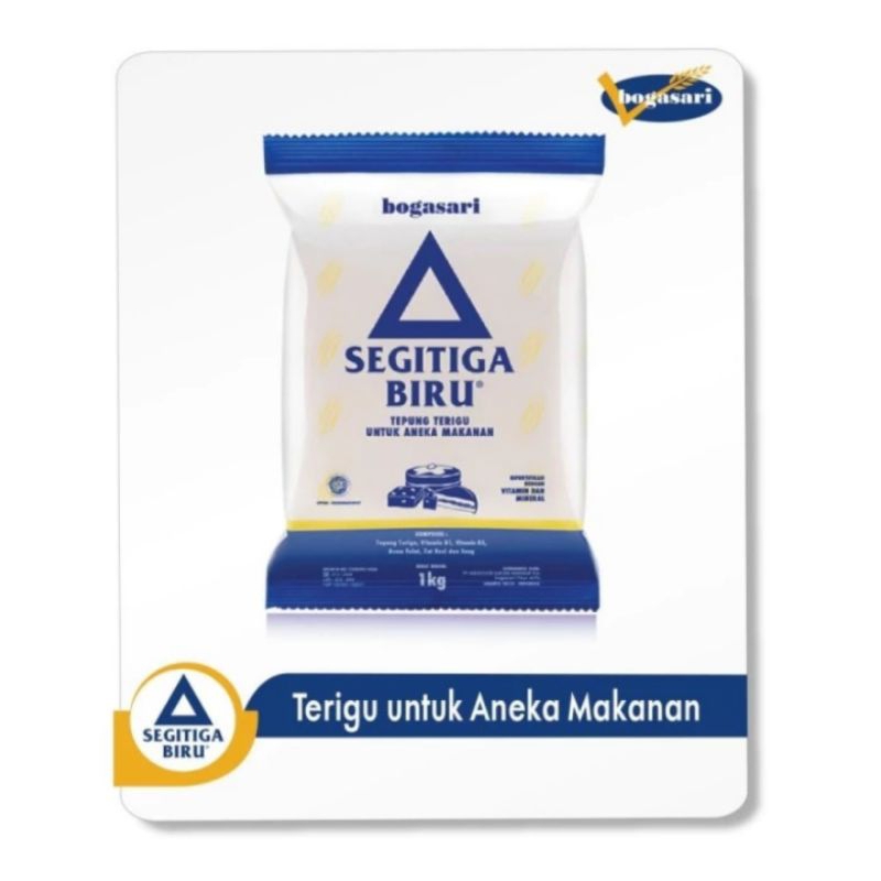 

TEPUNG TERIGU SEGITIGA BIRU 1 KG