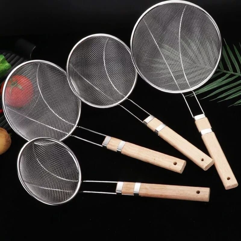 SEROKAN GORENGAN GAGANG KAYU STAINLESS