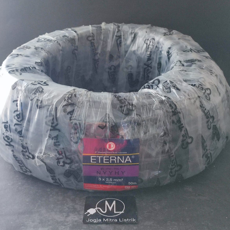 KABEL LISTRIK NYYHYO 3X2,5MM ETERNA @50M / KABEL LISTRIK SERABUT