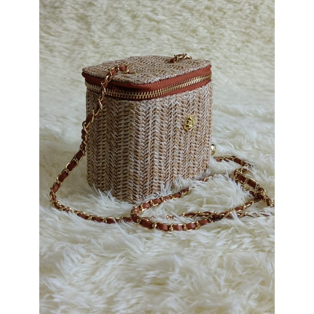 Tas Bangkok Tas Anyaman Bangkok - Straw Bag - Tas Wanita Korea