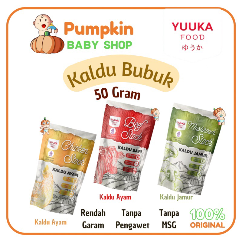 

YUUKA FOOD Kaldu Bubuk Mpasi Non MSG 50gr