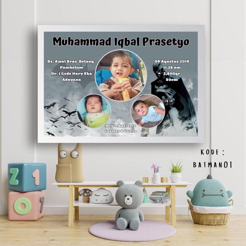 biodata bayi / biodata pigura bayi / landscape