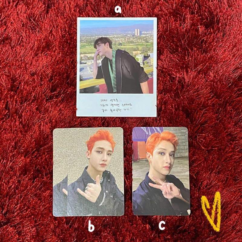 stray kidz bangchan pc photocard // no easy go live