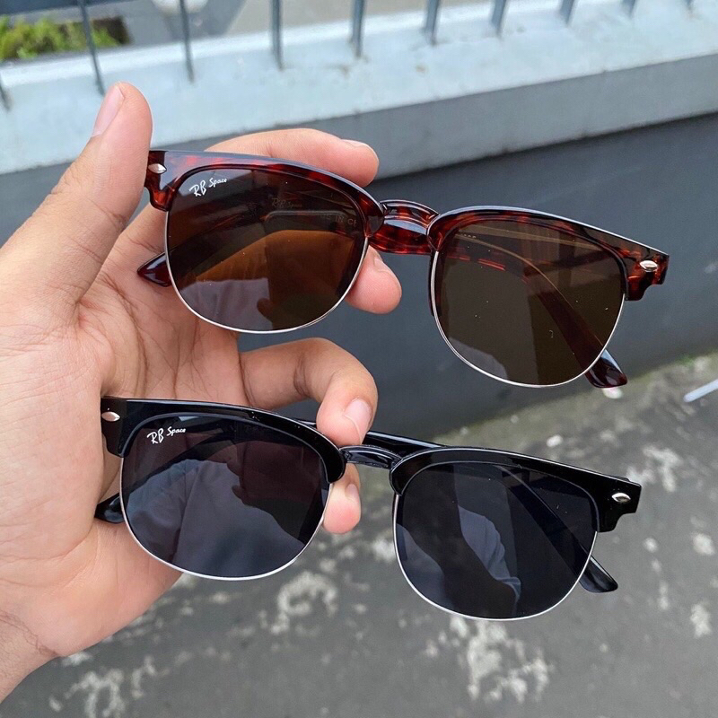 KACAMATA GAYA MODEL GANTUNG KT225 // Kacamata Clubmaster Hitam // Kacamata Leopard