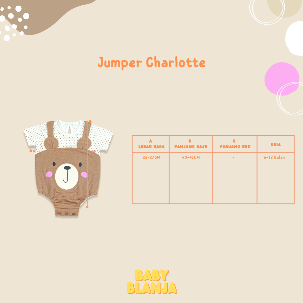 Jumper Bayi Newborn Charlotte Set