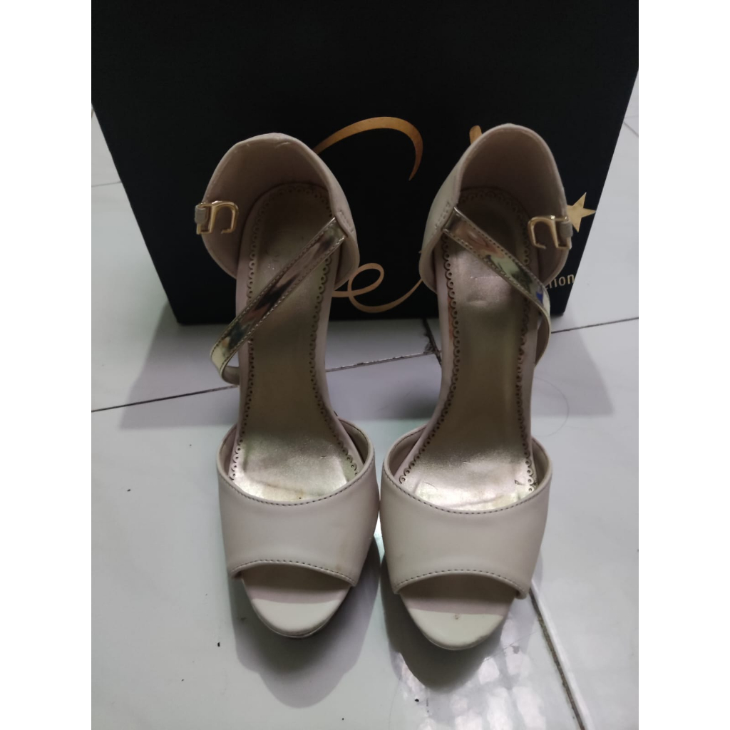 Sepatu heels wanita evb second original