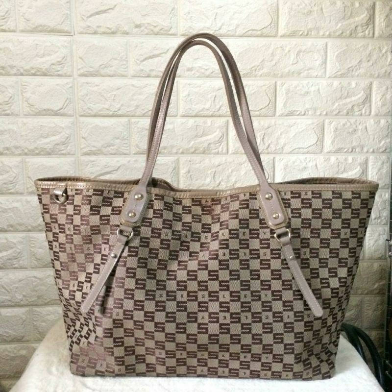 Tas Tote jinjing 2 arah Sisley asli
