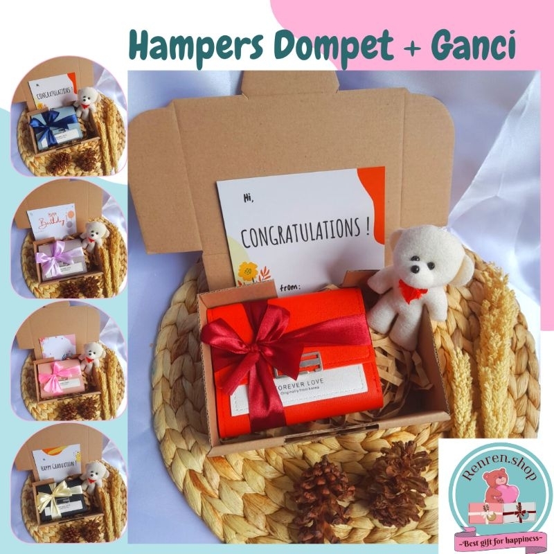 

READY - Hampers Dompet Cewek Gift box set | Kado ulang tahun cewek
